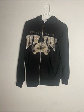 Rue 21 Adults Unisex XSmall oversized Black New York Hoodie